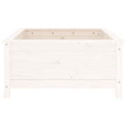 Jardinière en pin blanc massif 82,5x82,5x39 cm v0344 - Vetonek