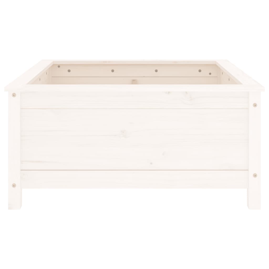 Jardinière en pin blanc massif 82,5x82,5x39 cm v0344 - Vetonek