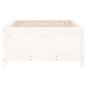 Jardinière en pin blanc massif 82,5x82,5x39 cm v0344 - Vetonek