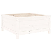 Jardinière en pin blanc massif 82,5x82,5x39 cm v0344 - Vetonek
