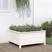 Jardinière en pin blanc massif 82,5x82,5x39 cm v0344 Vetonek