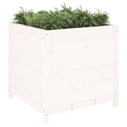 Jardinière en pin blanc massif 82,5x82,5x78 cm - Vetonek