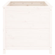Jardinière en pin blanc massif 82,5x82,5x78 cm - Vetonek
