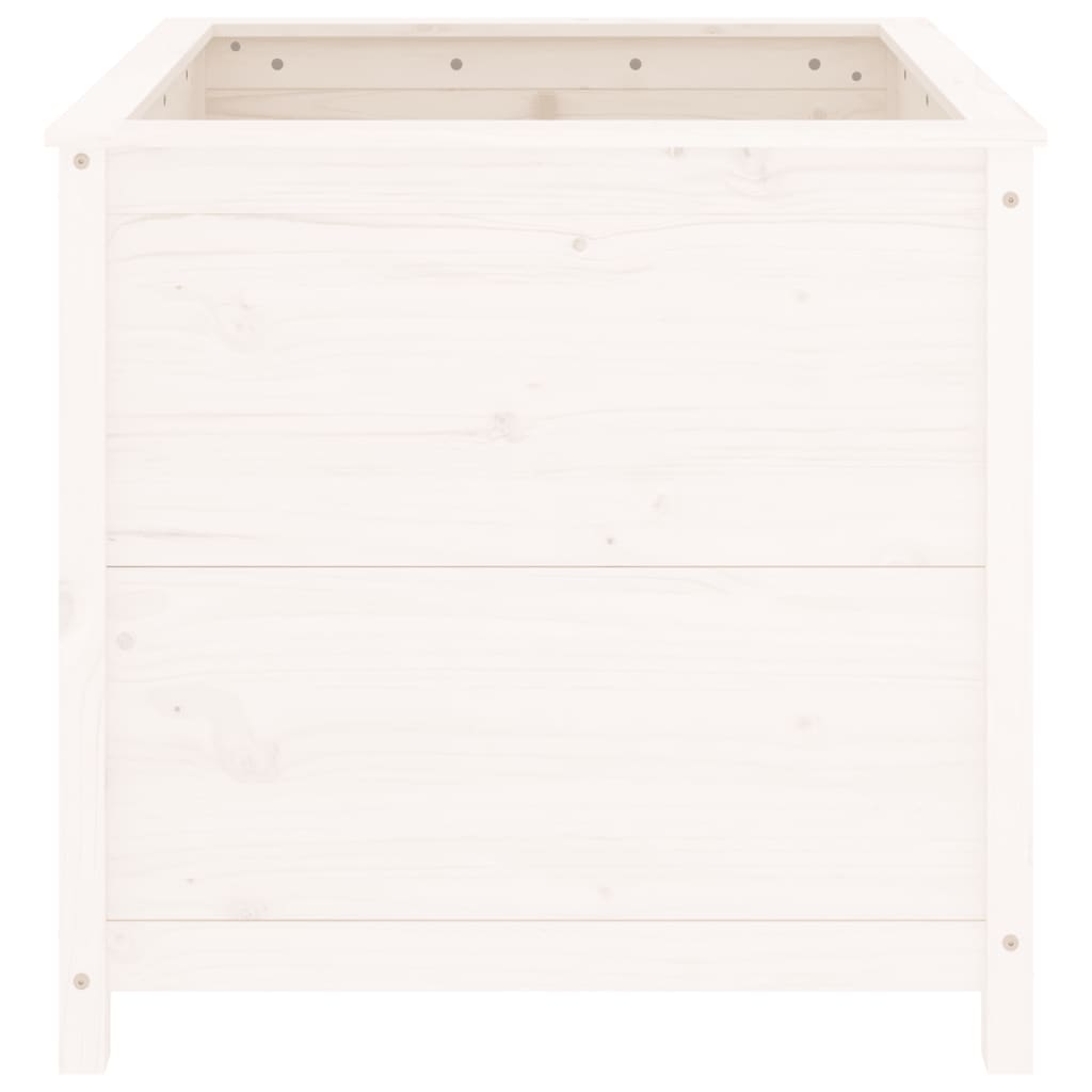 Jardinière en pin blanc massif 82,5x82,5x78 cm - Vetonek