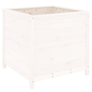 Jardinière en pin blanc massif 82,5x82,5x78 cm - Vetonek