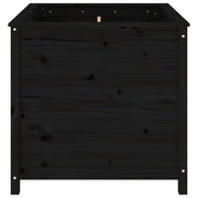 Jardinera madera maciza de pino negro 82,5x82,5x78 cm v0436 - Vetonek