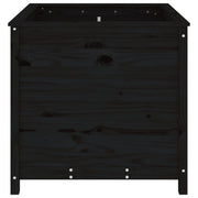 Jardinera madera maciza de pino negro 82,5x82,5x78 cm v0436 - Vetonek