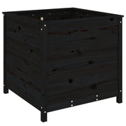 Jardinera madera maciza de pino negro 82,5x82,5x78 cm v0436 - Vetonek