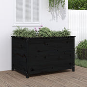 Lit de jardin surélevé en bois de pin noir 119,5x82,5x78 cm v0498 Vetonek