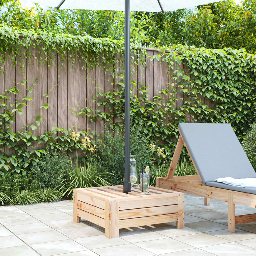 Cubierta para base de sombrilla madera maciza de pino v0634 - Vetonek