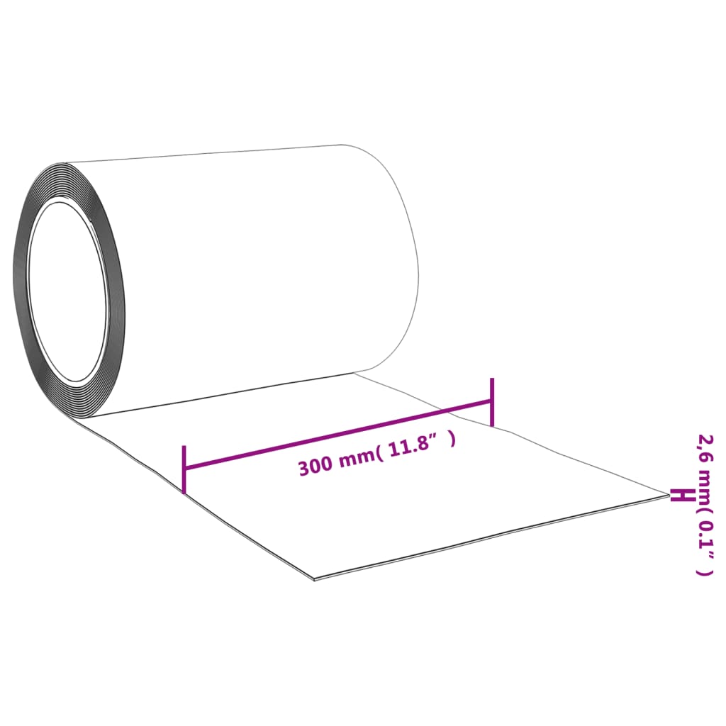 Curtain strip for transparent PVC doors 300x2.6 mm 10 m