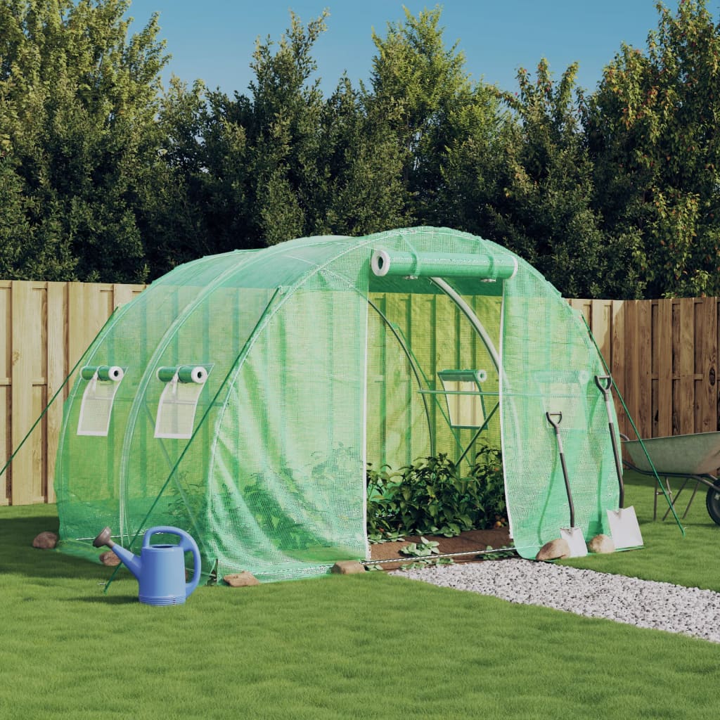 Vetonek Invernadero con estructura de acero verde 6 m² 3x2x2 m