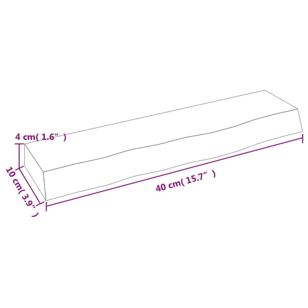 Haritz hormako horma marroia itun 40x10x4cm