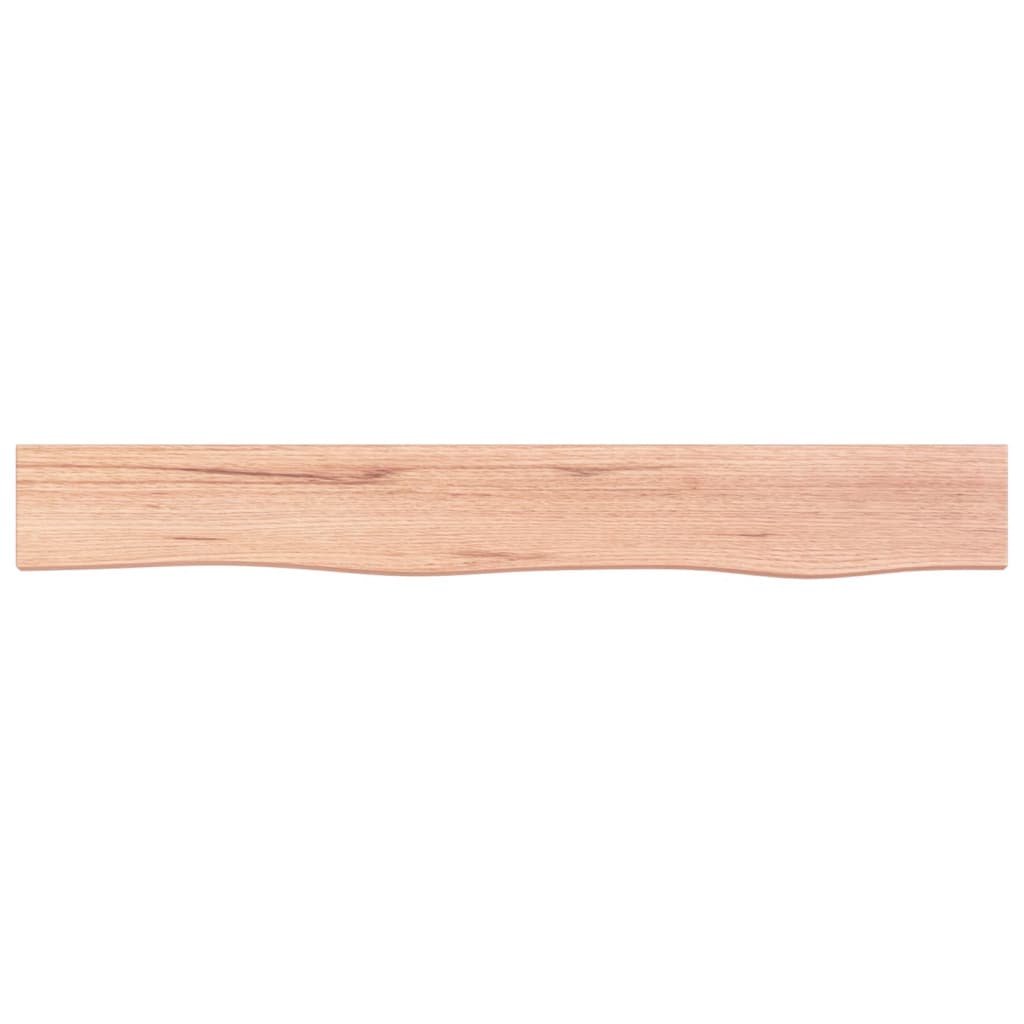 Estante de pared madera de roble tratada marrón claro 80x10x6cm