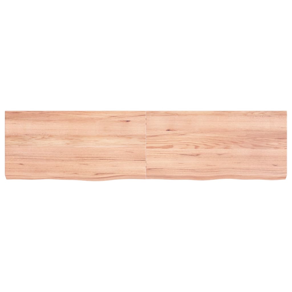 Estante pared madera roble tratada marrón claro 160x40x(2-6) cm vidaXL