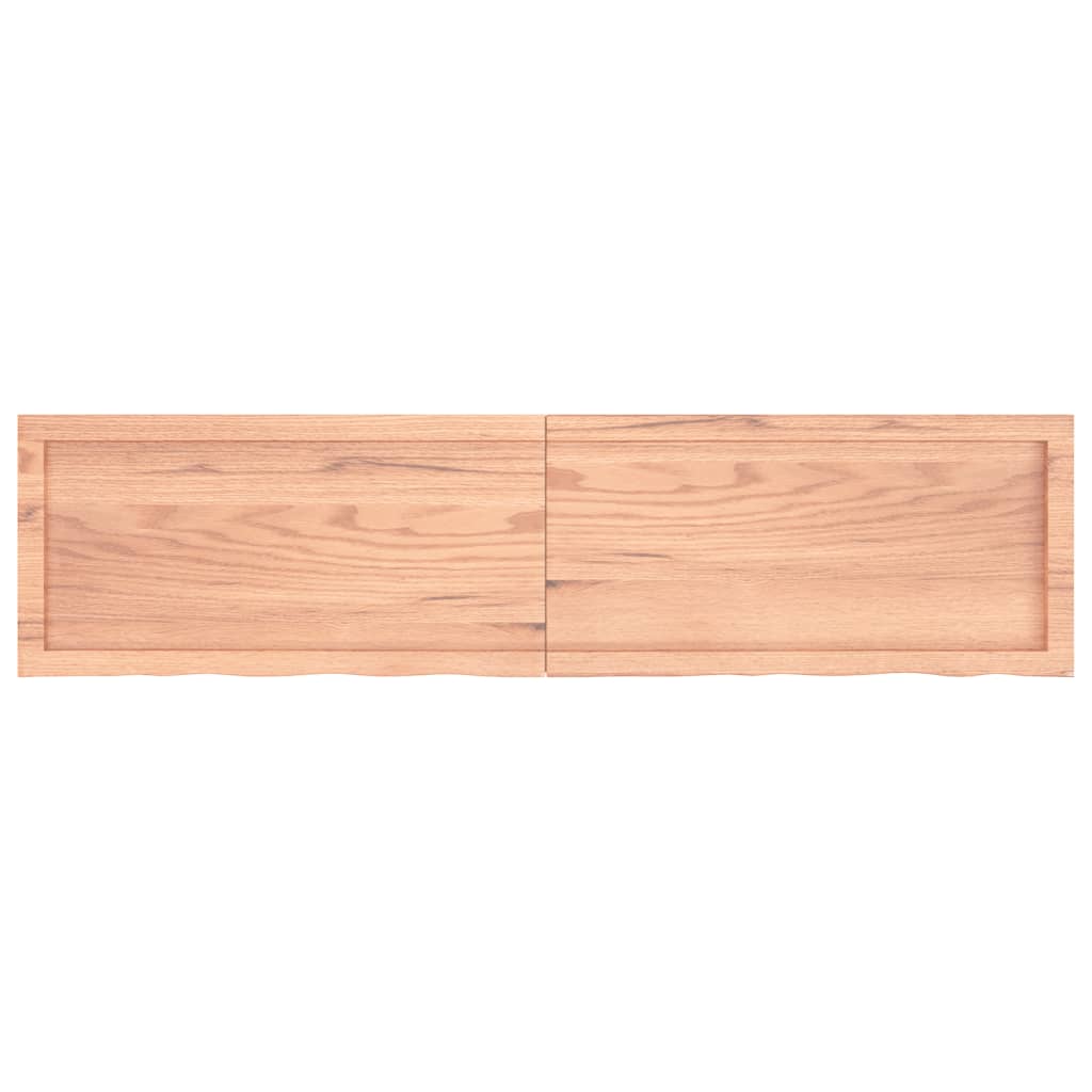 Estante pared madera roble tratada marrón claro 160x40x(2-6) cm vidaXL