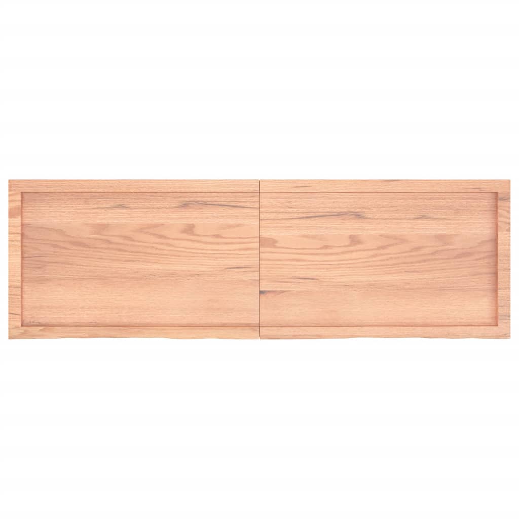 Estante pared madera roble tratada marrón claro 160x50x(2-6) cm vidaXL