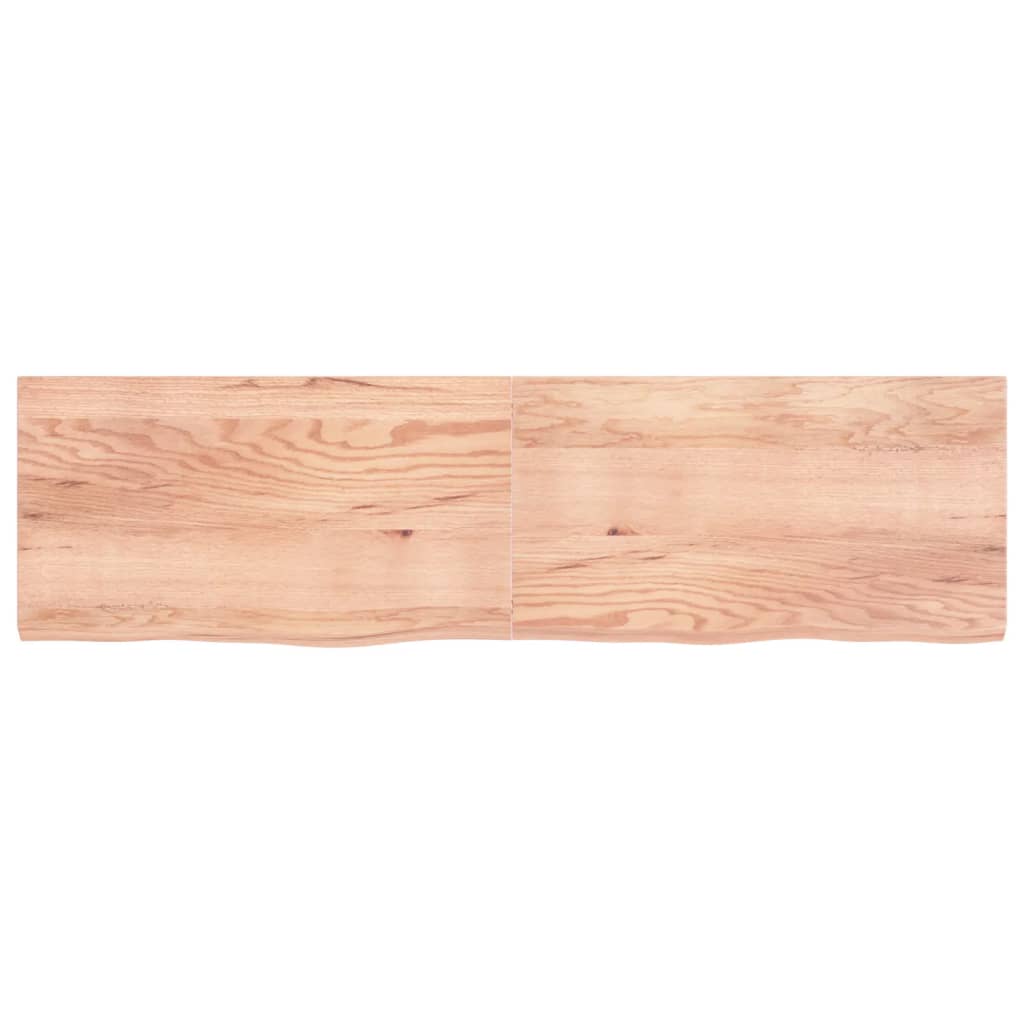 Estante pared madera roble tratada marrón claro 220x60x(2-6) cm vidaXL