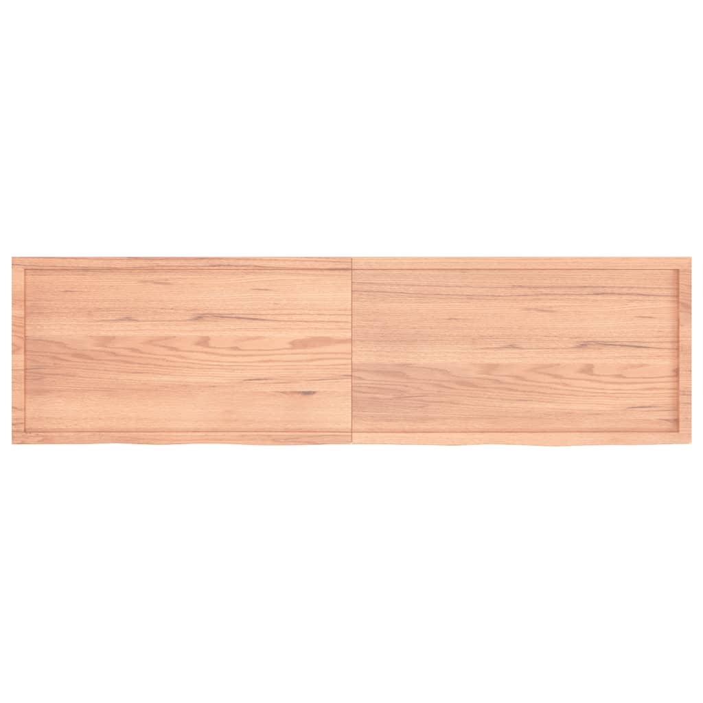 Estante pared madera roble tratada marrón claro 220x60x(2-6) cm vidaXL