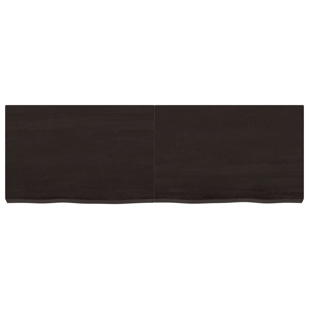 Estante pared madera roble tratada marrón oscuro 120x40x(2-6)cm vidaXL