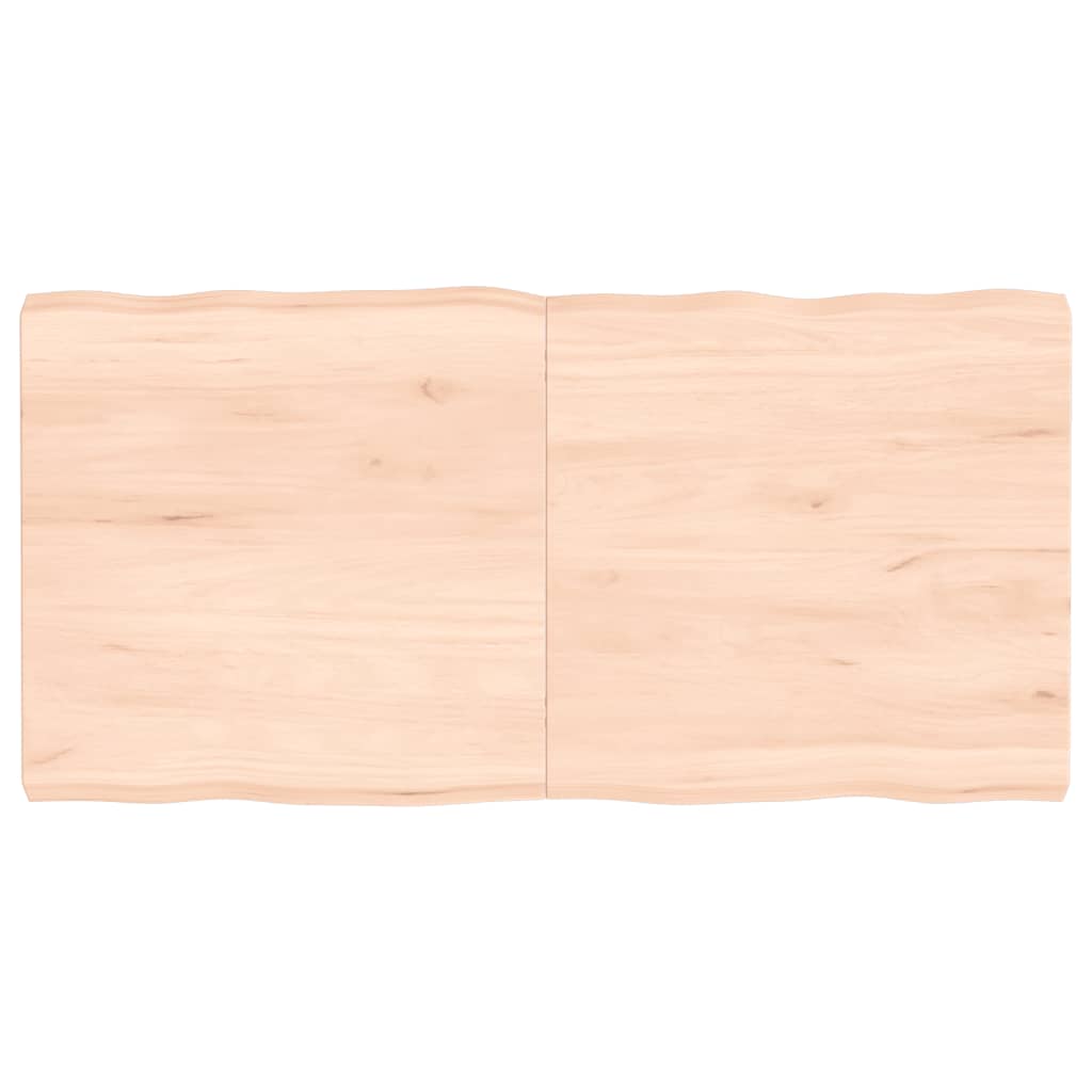 Tablero de mesa madera maciza borde natural 120x60x(2-6) cm vidaXL