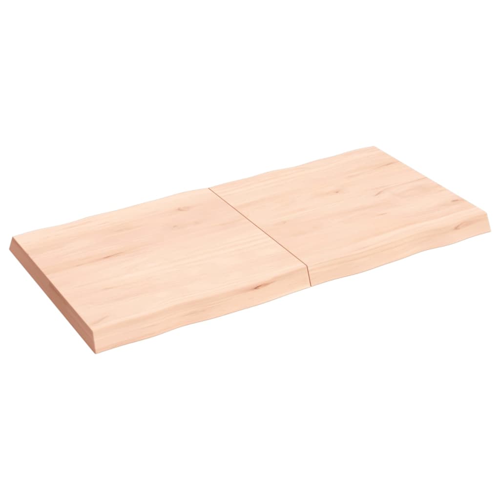 Tablero de mesa madera maciza borde natural 120x60x(2-6) cm vidaXL