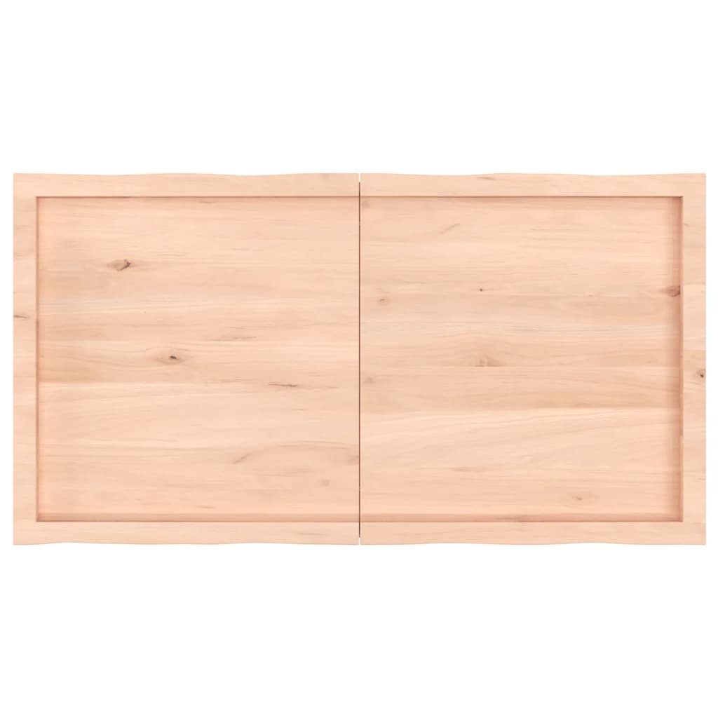 Tablero de mesa madera maciza borde natural 120x60x(2-6) cm vidaXL