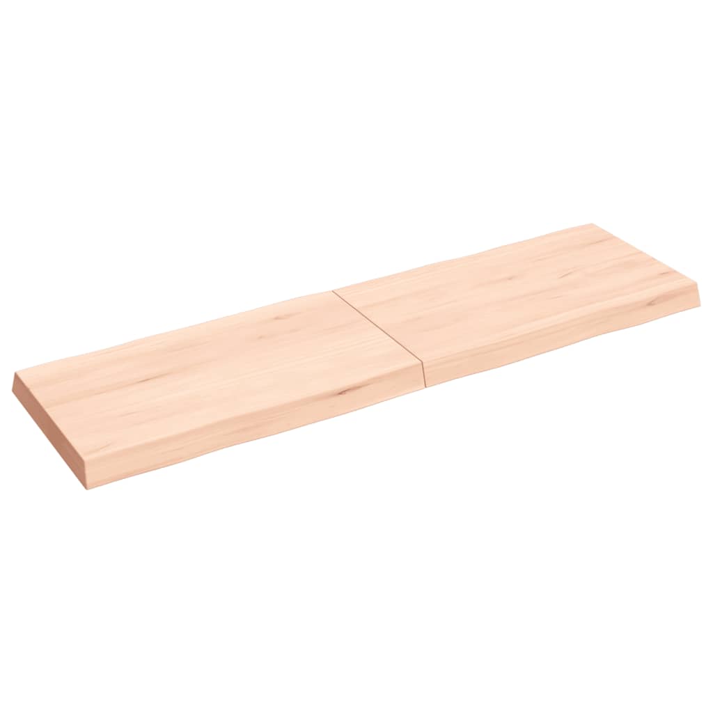 Tablero de mesa madera maciza borde natural 140x40x(2-6) cm - Vetonek