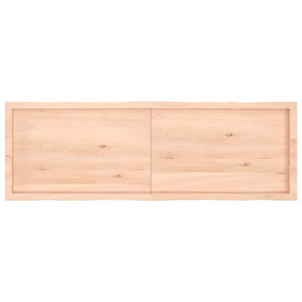 Tablero de mesa madera maciza borde natural 160x50x(2-4) cm vidaXL