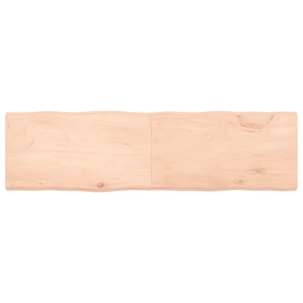 Tablero de mesa madera maciza borde natural 180x50x(2-4) cm vidaXL