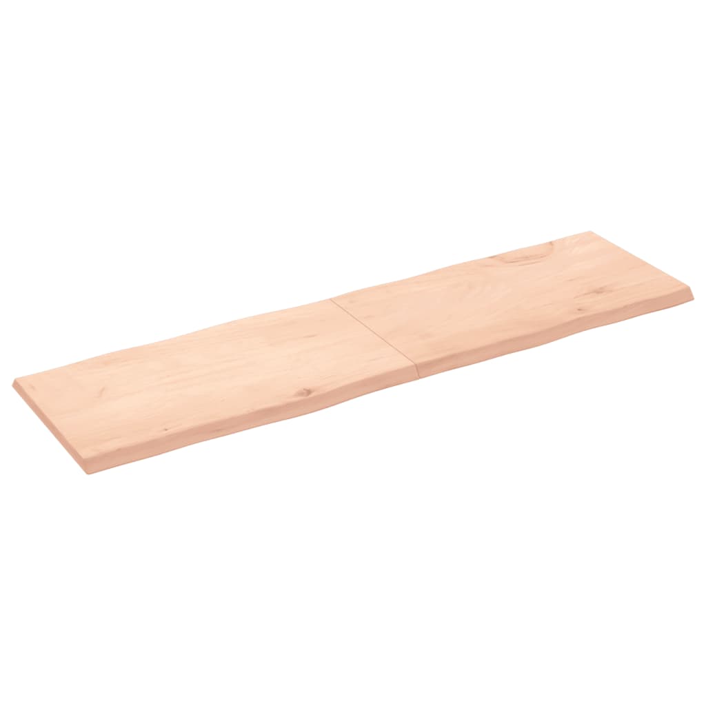 Tablero de mesa madera maciza borde natural 180x50x(2-4) cm vidaXL