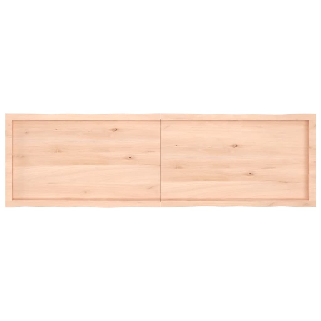 Tablero de mesa madera maciza borde natural 180x50x(2-4) cm vidaXL