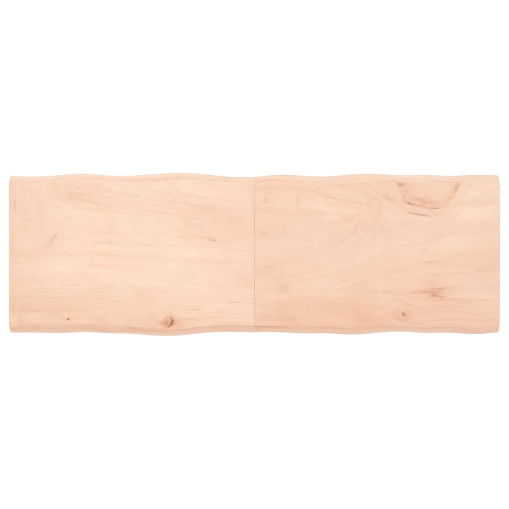 Tablero de mesa madera maciza borde natural 180x60x(2-4) cm vidaXL