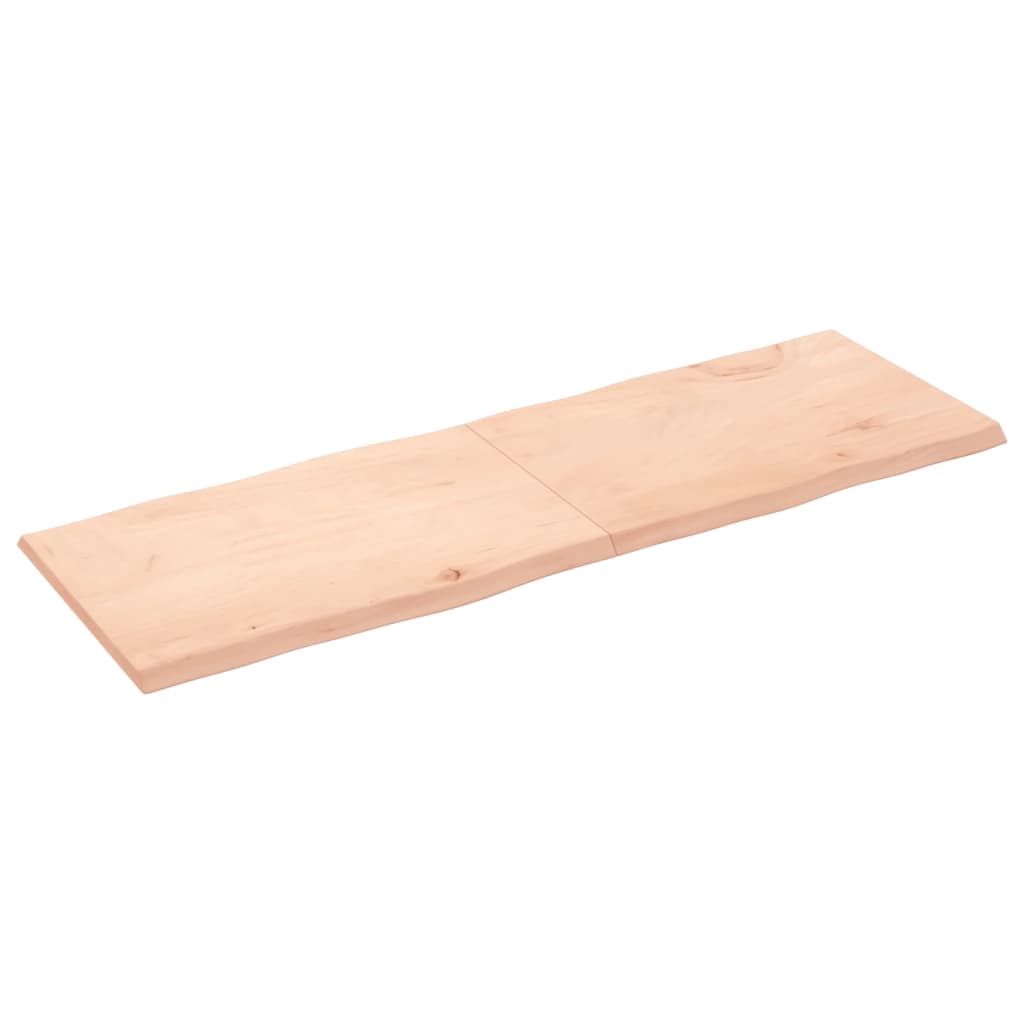 Tablero de mesa madera maciza borde natural 180x60x(2-4) cm vidaXL