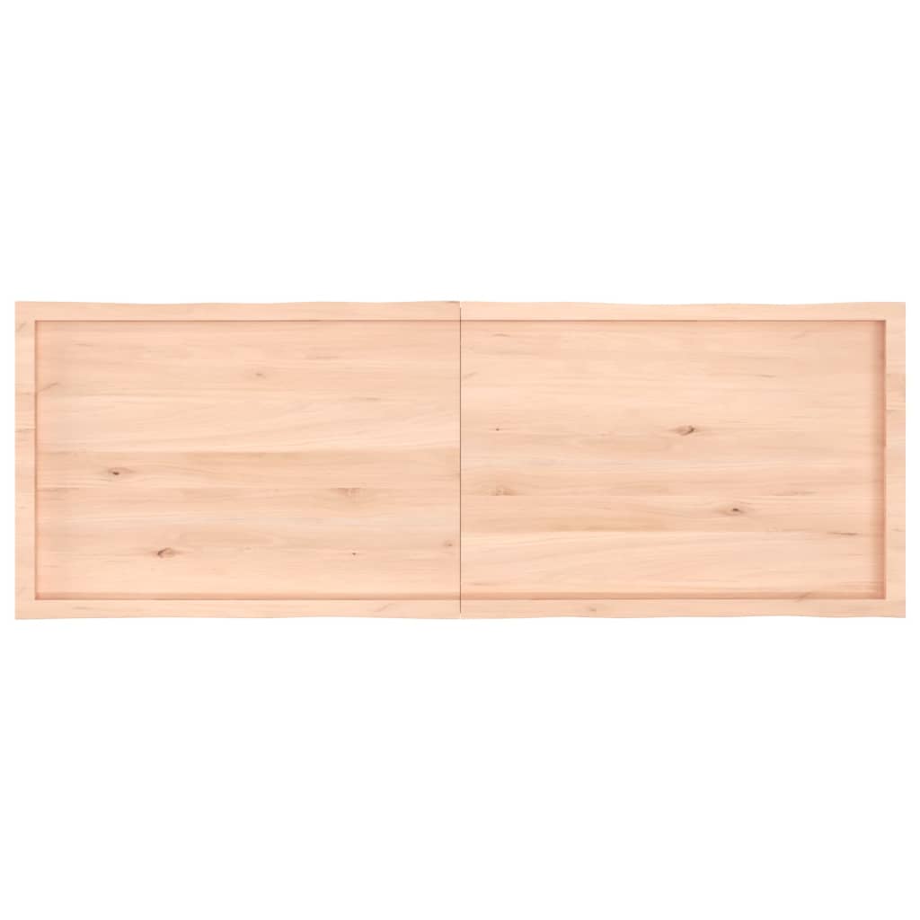 Tablero de mesa madera maciza borde natural 180x60x(2-4) cm vidaXL