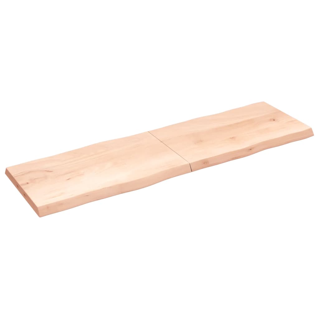 Tablero de mesa madera maciza borde natural 200x60x(2-6) cm - Vetonek