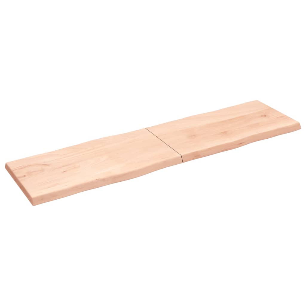 Tablero de mesa madera maciza borde natural 220x60x(2-6) cm vidaXL