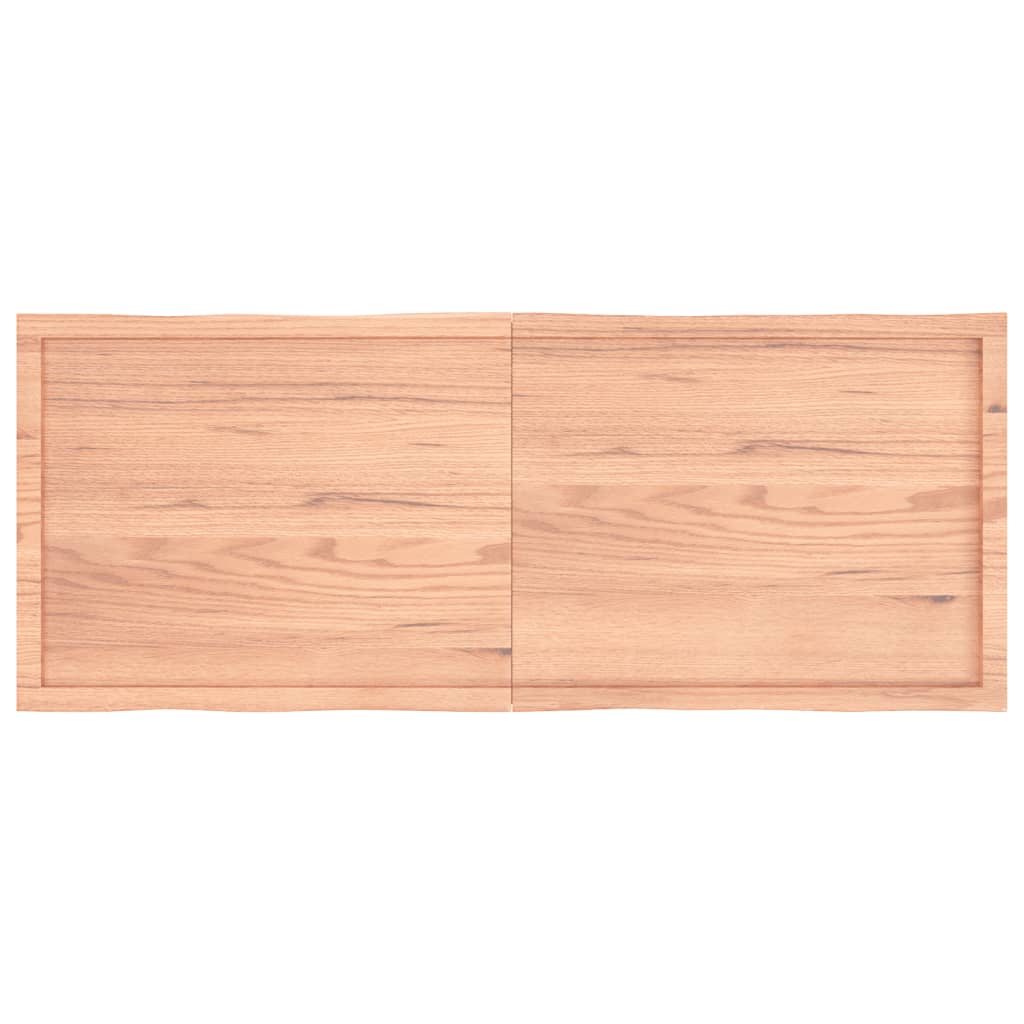 Tablero mesa madera tratada borde natural marrón 160x60x(2-6)cm vidaXL