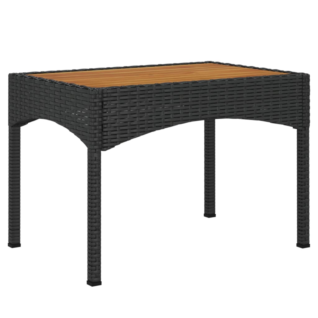 Set de muebles jardín 5 pzas con cojines ratán sintético negro vidaXL