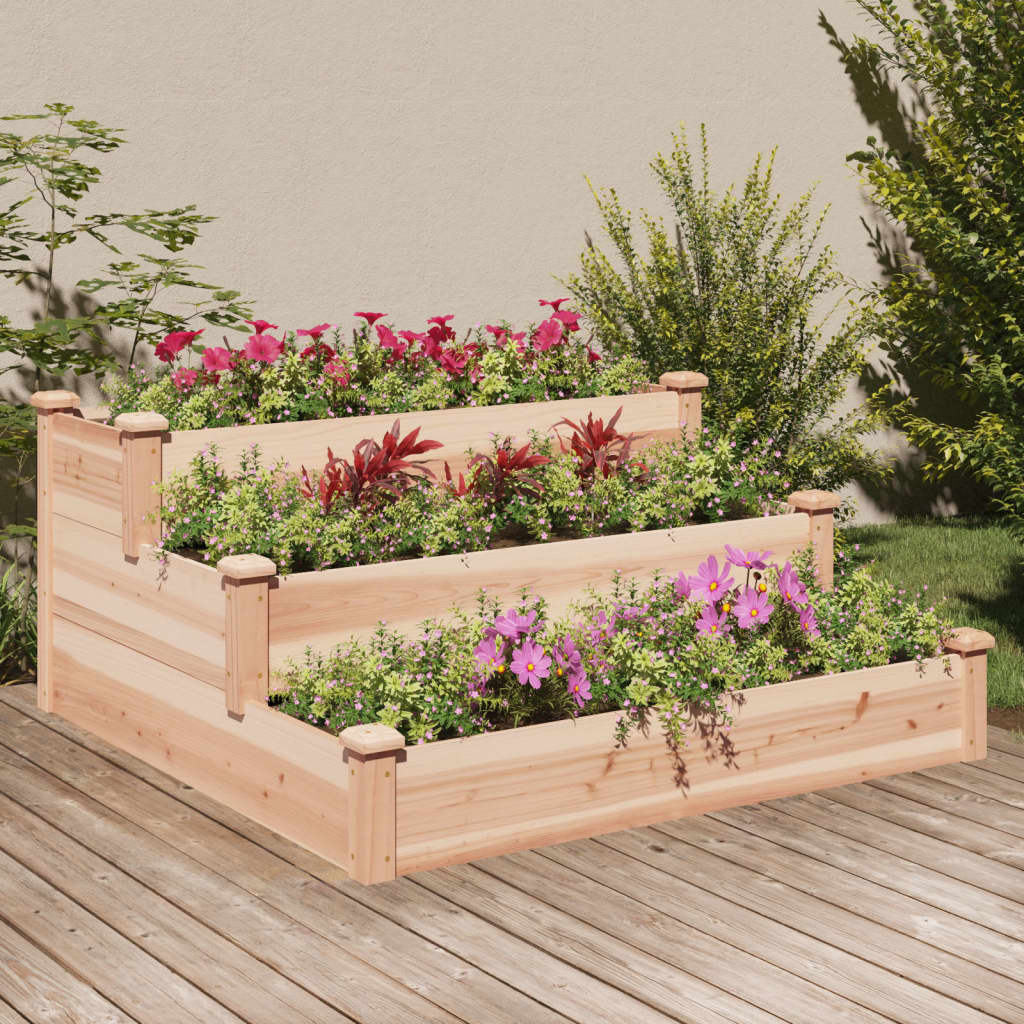 Vetonek Jardinera arriate madera maciza abeto 120x120x56 cm