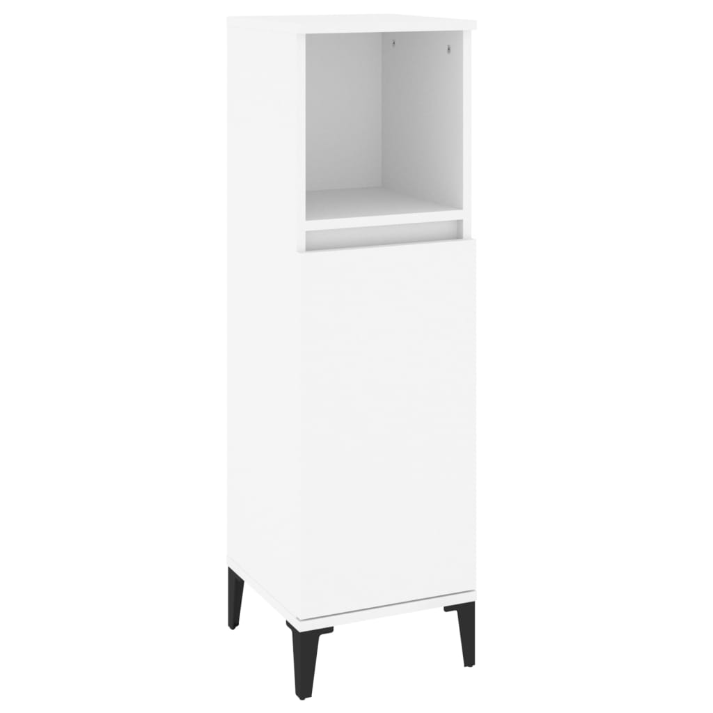 Juego de muebles de baño 4 pzas madera blanco vidaXL