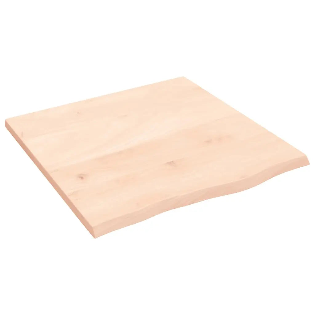 Tablero de mesa madera maciza de roble sin tratar 60x60x2 cm Vetonek