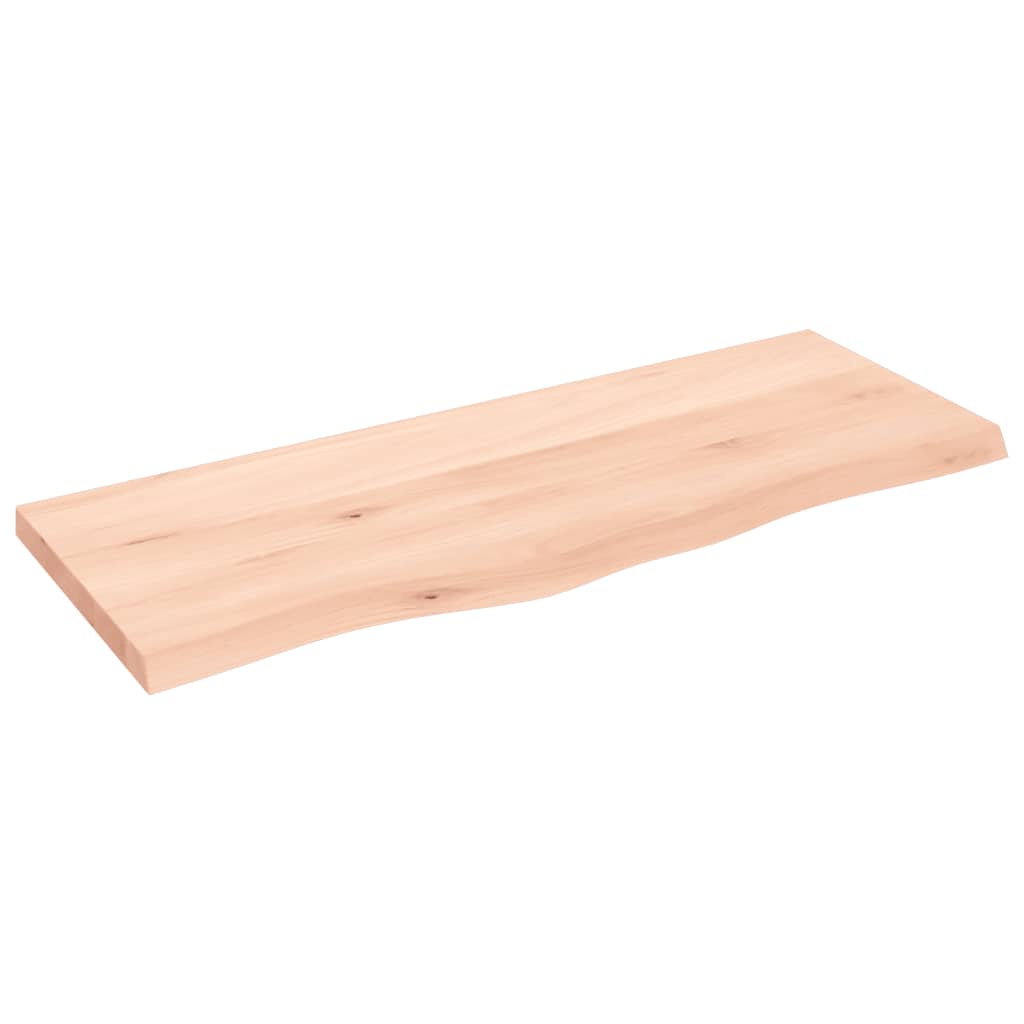 Tablero de mesa madera maciza roble sin tratar 100x40x(2-4) cm vidaXL