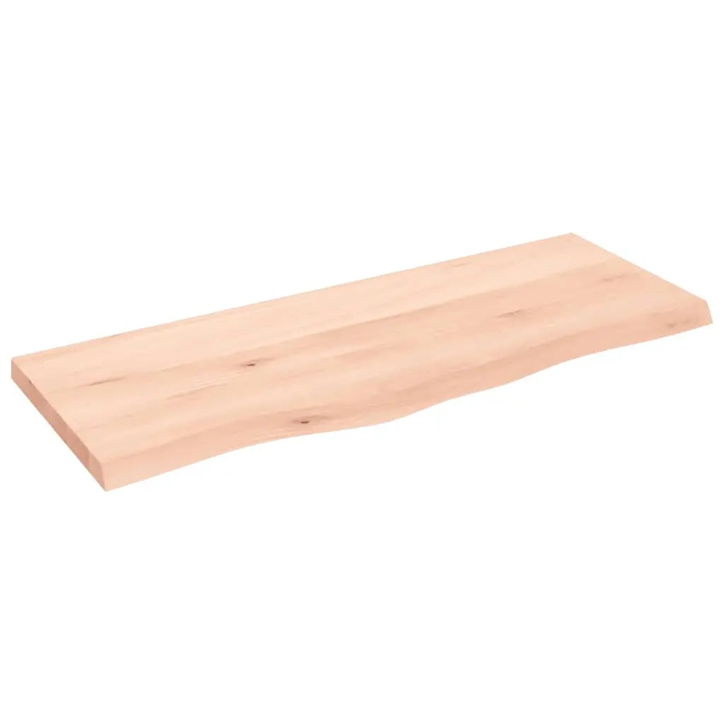 Tablero de mesa madera maciza roble sin tratar 100x40x(2-4) cm Vetonek