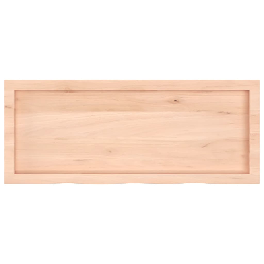 Tablero de mesa madera maciza roble sin tratar 100x40x(2-4) cm vidaXL