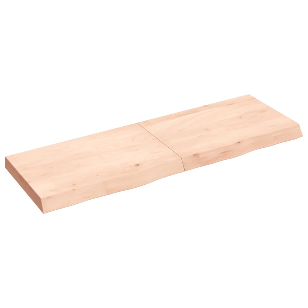 Tablero de mesa madera maciza roble sin tratar 120x40x(2-6) cm vidaXL