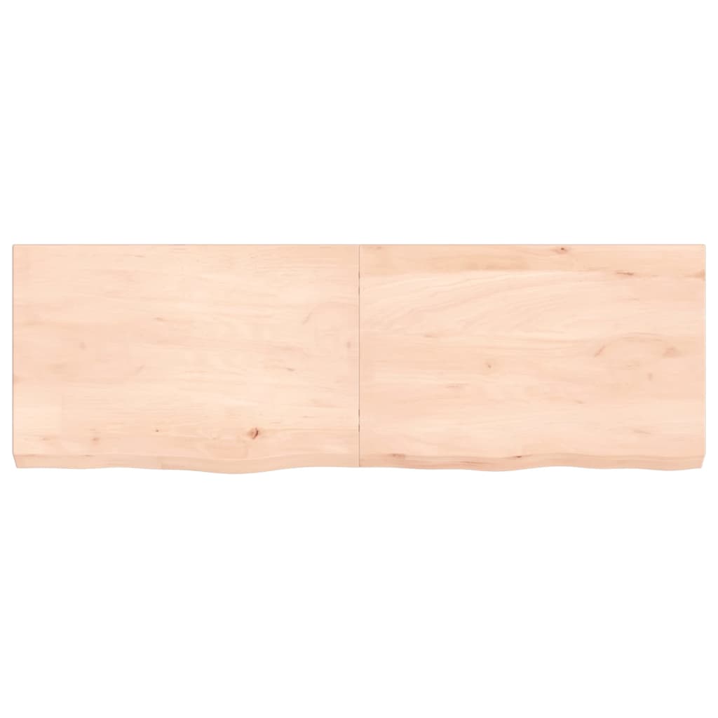 Tablero de mesa madera maciza roble sin tratar 120x40x(2-6) cm vidaXL