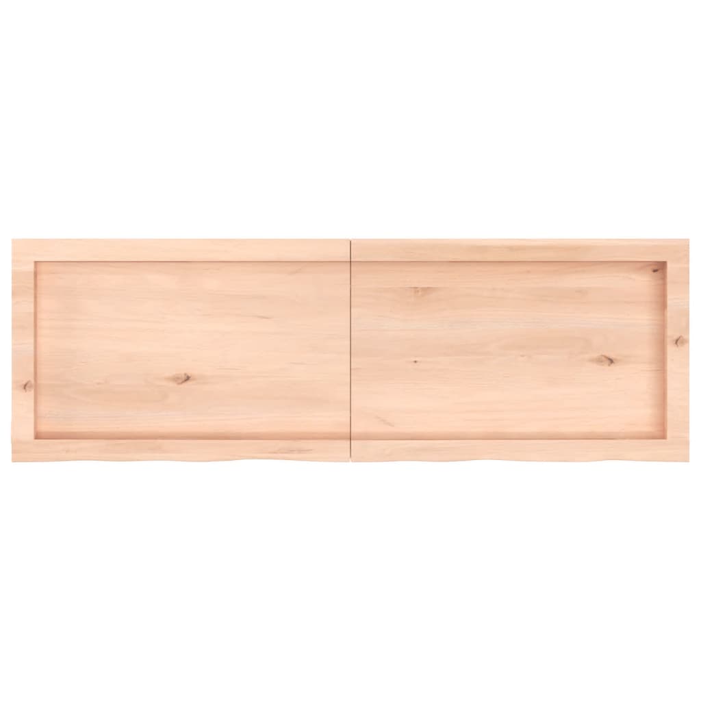 Tablero de mesa madera maciza roble sin tratar 120x40x(2-6) cm vidaXL