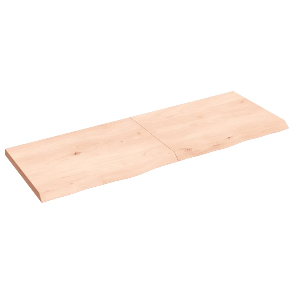 Tablero de mesa madera maciza roble sin tratar 140x50x(2-4) cm vidaXL