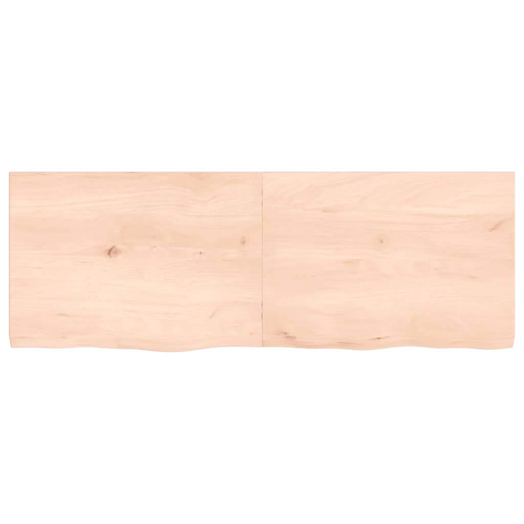 Tablero de mesa madera maciza roble sin tratar 140x50x(2-4) cm vidaXL